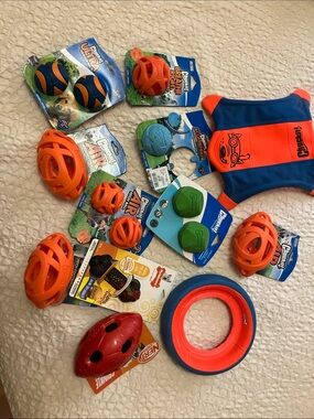 ChuckIt, Nylabone and nerf